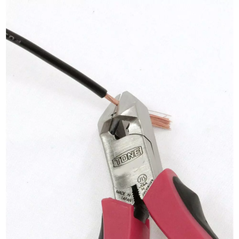 TONE Oblique Nippers Structural Steel & Resin 2 mm Cutting Capacity 146 mm Length, NN-125G