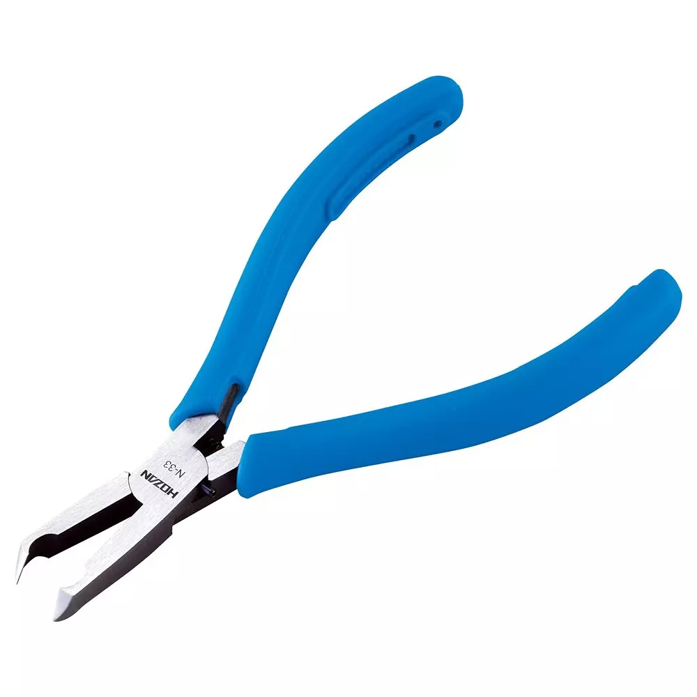 HOZAN End Cutting Nipper Φ1 mm Cutting Capacity, Copper Wire, N-33