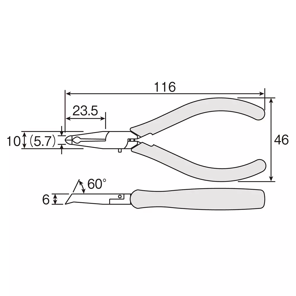 hozan-end-cutting-nipper-1-mm-cutting-capacity-copper-wire-n-33