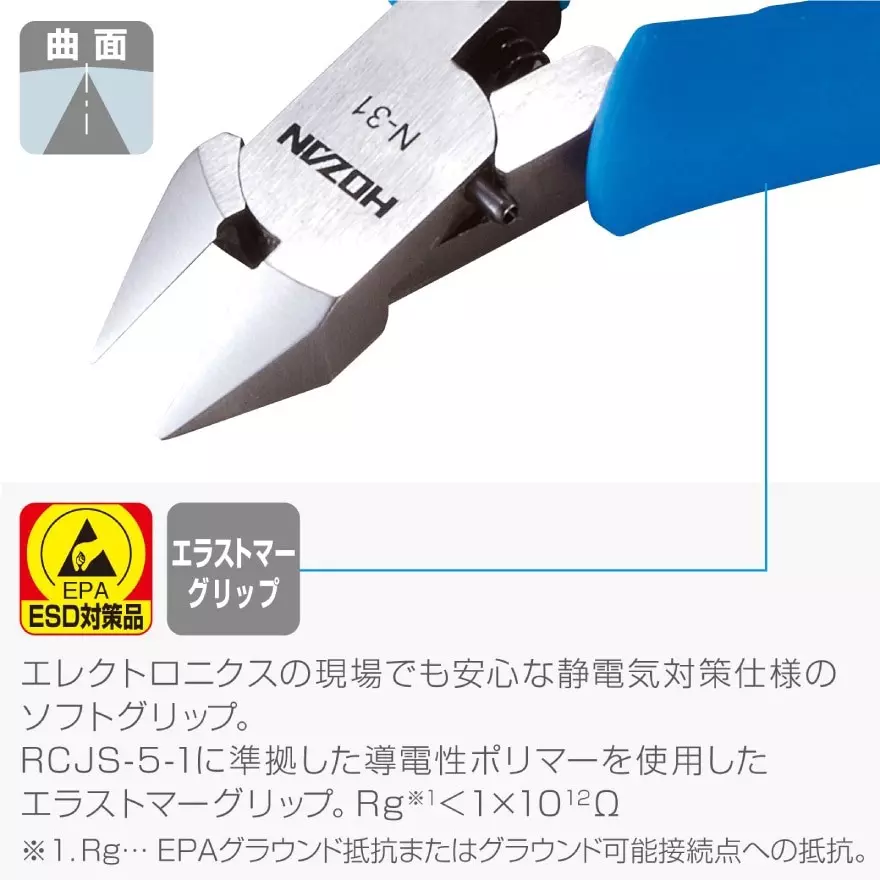 hozan-miniature-nipper-16-mm-cutting-capacity-copper-wire-n-31