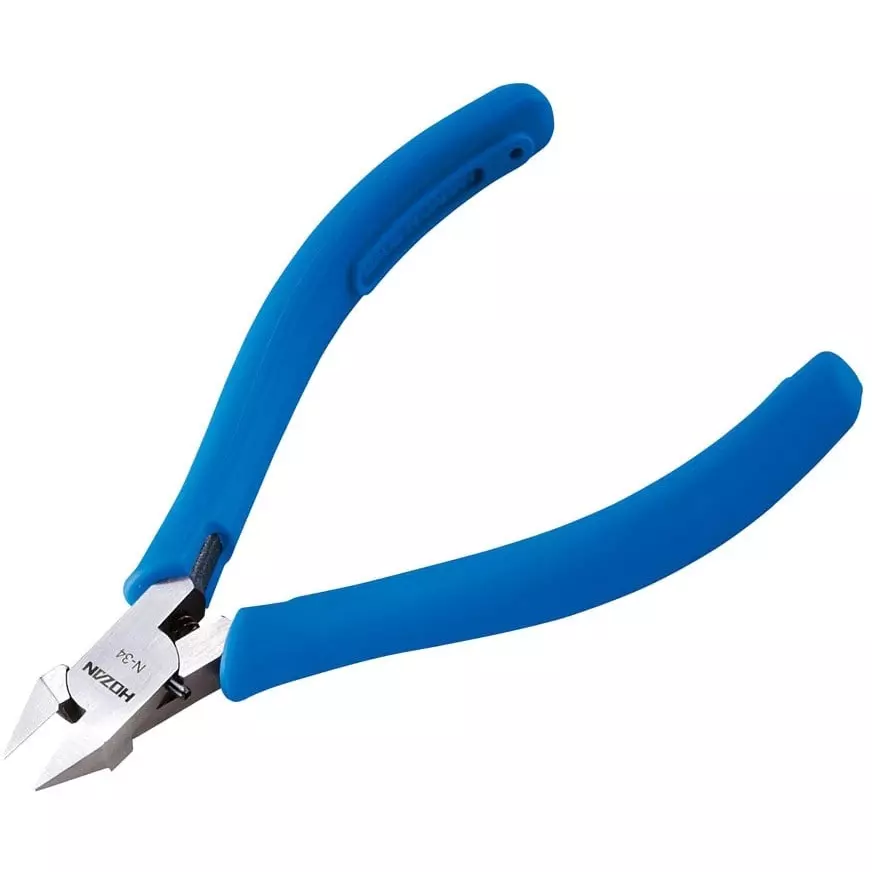 HOZAN Miniature Nipper Φ1 mm Cutting Capacity, Copper Wire, N-34