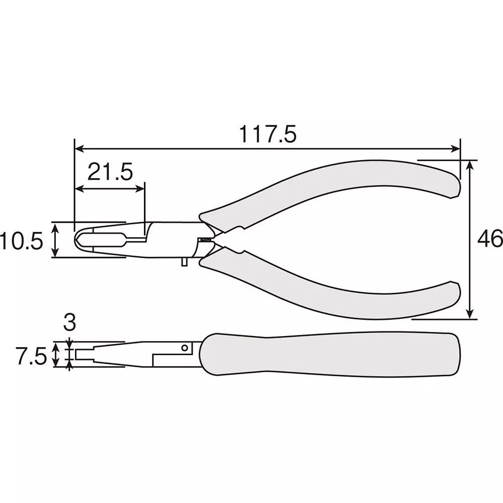 hozan-end-cutting-nipper-1-mm-cutting-capacity-copper-wire-n-36