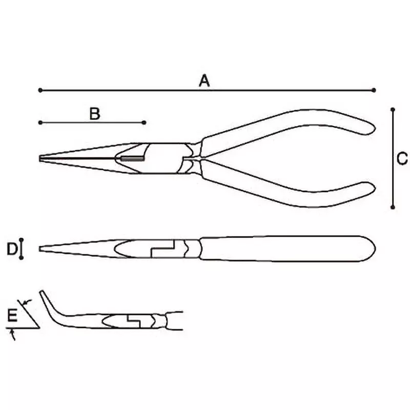 keiba-needle-nose-plier-et-328b
