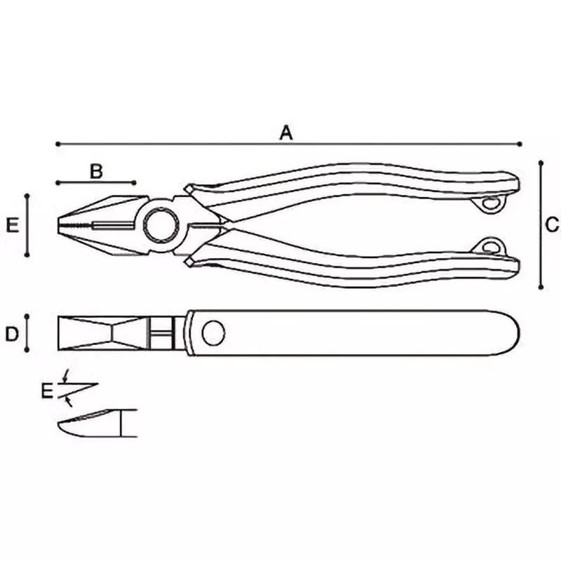 keiba-needle-nose-plier-fcc-306