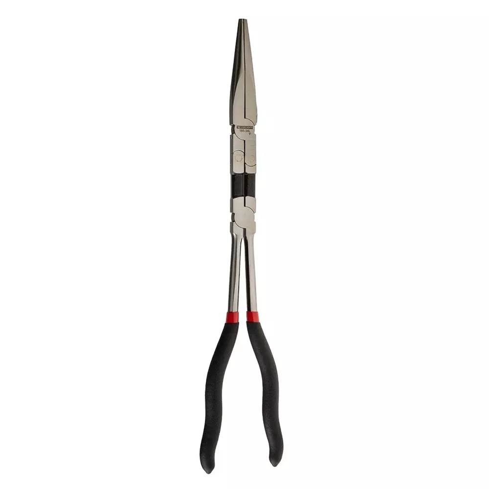 Facom Long Nose Pliers, 340 mm Overall, Straight Tip, 81mm Jaw, 185.34L