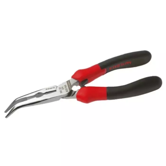Facom 195.A Long Nose Pliers, 200 mm Overall, Bent Tip, 69mm Jaw, 195A.20CPE
