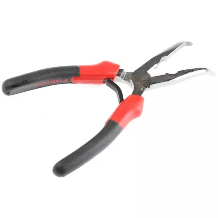 Facom 195.A Long Nose Pliers, 200 mm Overall, Bent Tip, 69mm Jaw, 195A.20CPE
