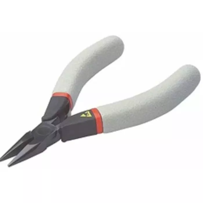 Facom Round Nose Pliers, 120 mm Overall, Straight Tip, 26mm Jaw, ESD, 432.E