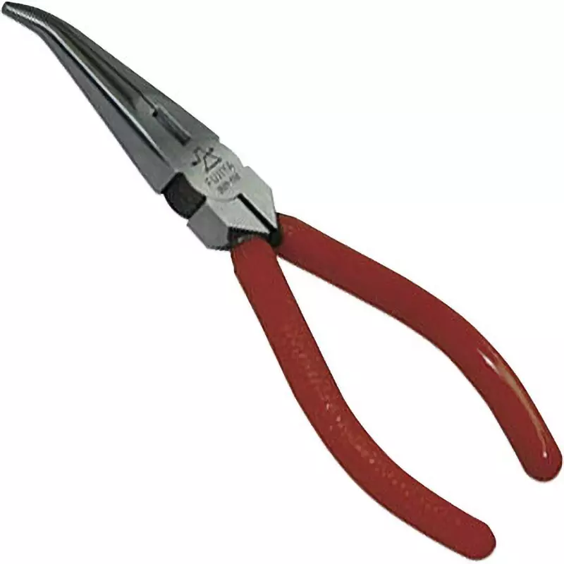 FUJIYA Horizontally Bent Tip Needle Nose Plier Special Steel, 350Y-150