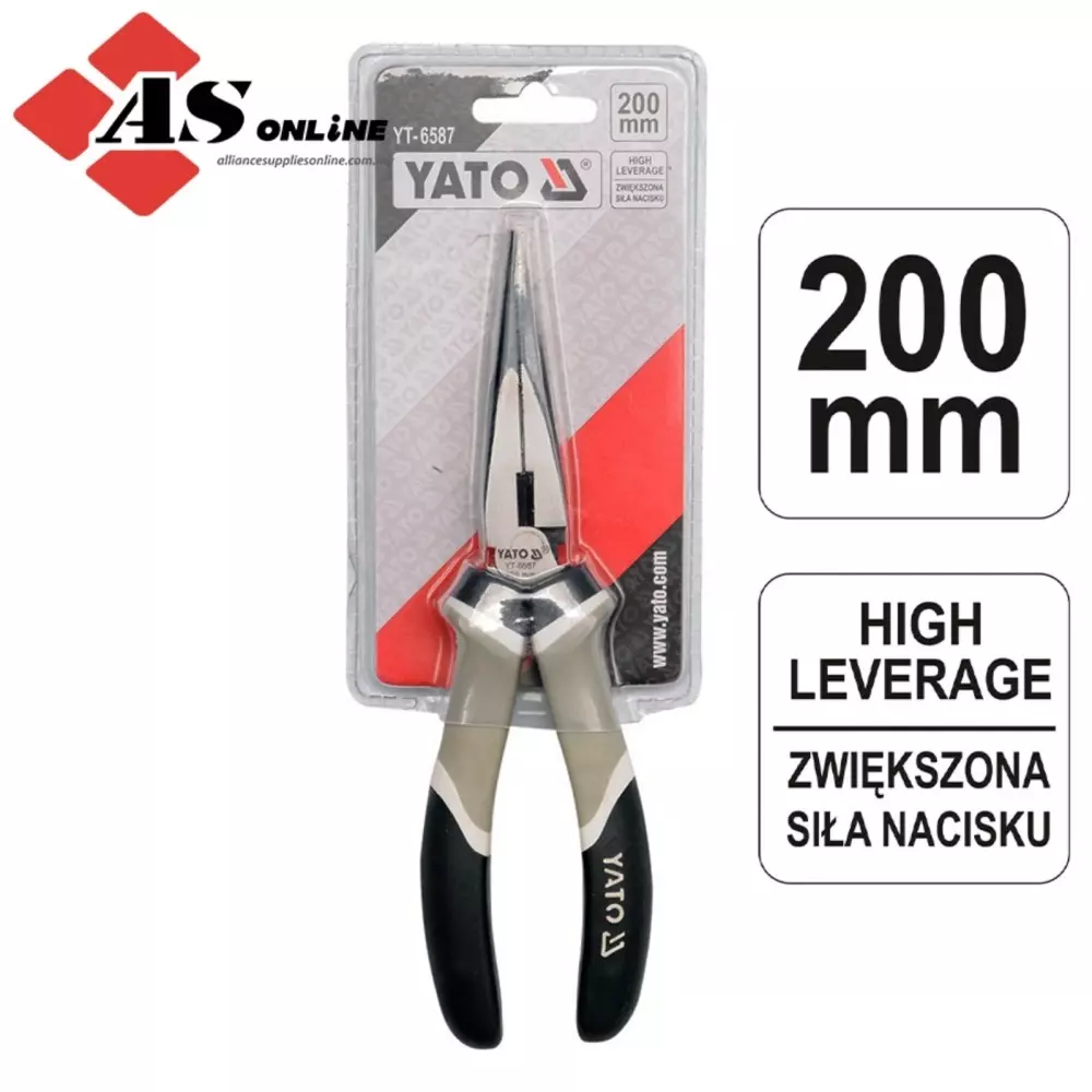 yato-6-inch-150-mm-high-leverage-long-nose-plier-metal-pvc-body-for-electrical-works-yt-6586