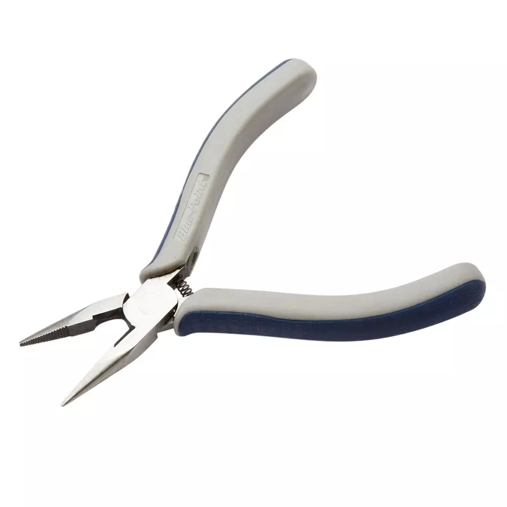 Blue-Point 4-7/8 inch (123.8 mm) Miniature Long Nose Plier with Dual Compound Soft Grip Handle and Chrome Nickel Alloy Body, B95CMPAP