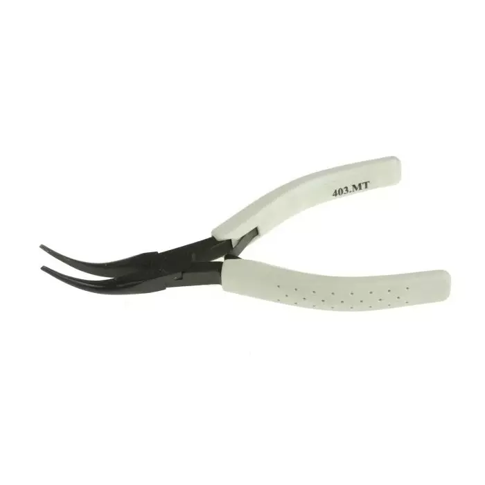 Facom MICRO-TECH Electronics Pliers, Long Nose Pliers, 150 mm Overall, Bent Tip, 42mm Jaw, 403.MT
