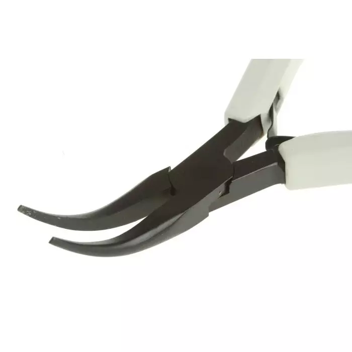 Facom MICRO-TECH Electronics Pliers, Long Nose Pliers, 150 mm Overall, Bent Tip, 42mm Jaw, 403.MT