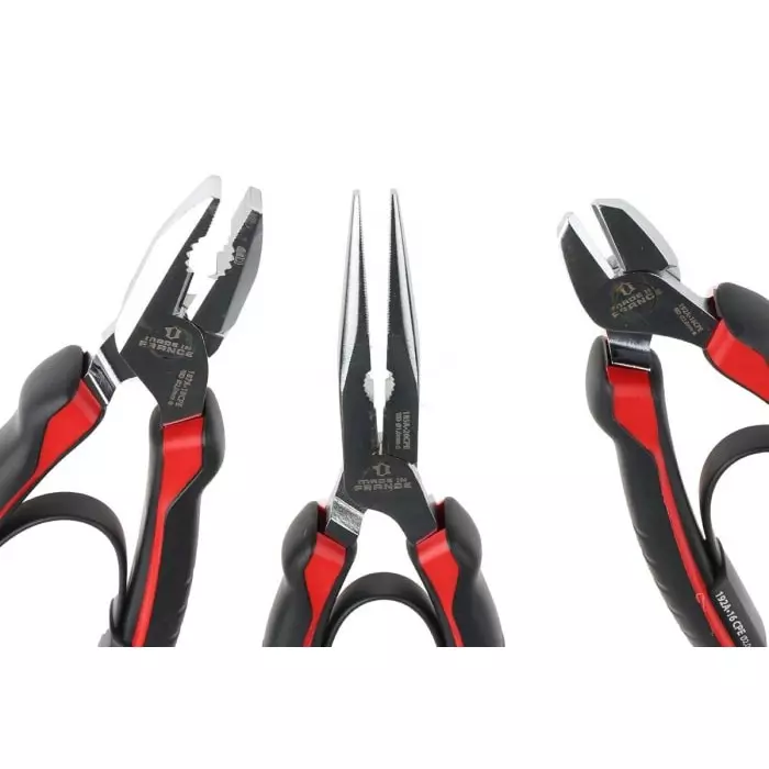 Facom 3-Piece Plier Set, Straight Tip, 150 mm Overall, MOD.CPEA0PB