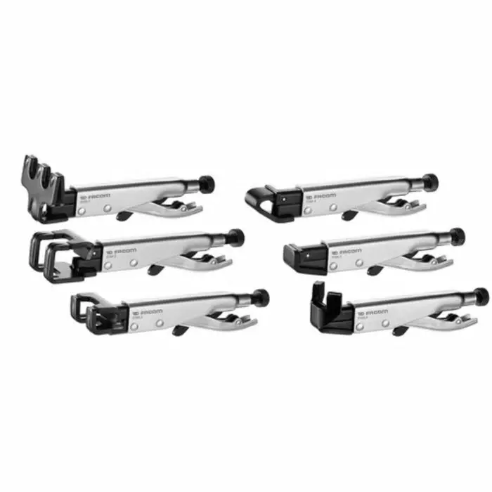 Facom 6-Piece Locking Plier Set, Straight Tip, 518A.J6PF