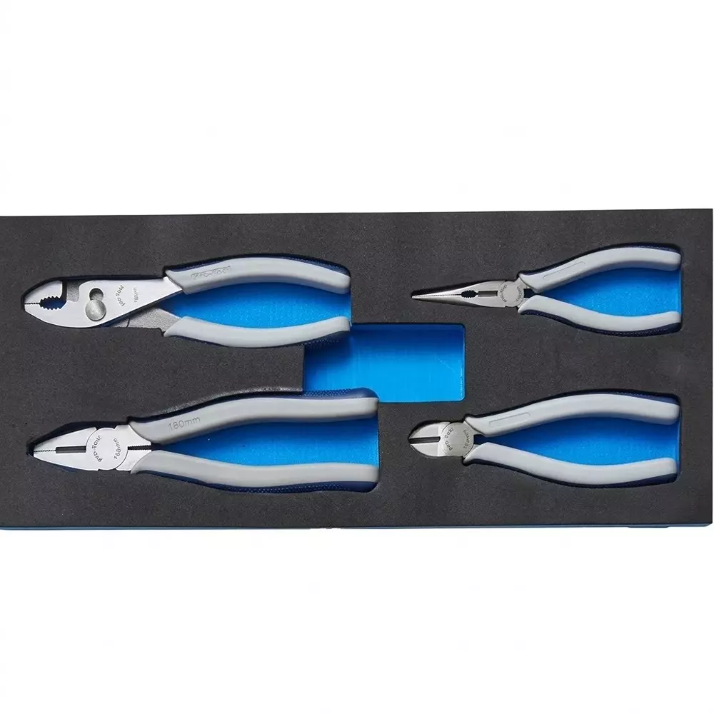 Blue-Point 4 Pcs Standard Plier Set, Grey Color and Alloy Steel Body for Professionals & DIY Users, BPS7A