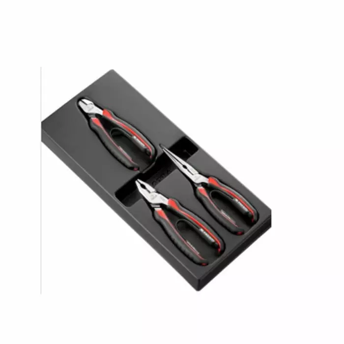 Facom 3-Piece Plier Set, Straight Tip, 160 mm, 185 mm, 200 mm Overall, MOD.CPEA0