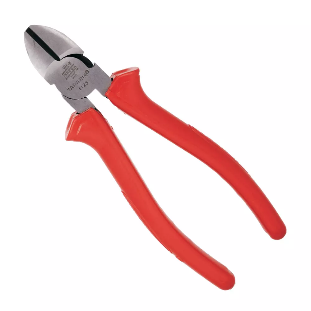 Taparia 165mm Side Cutting Plier Insulated with thick CA Sleeve Printed Bag Packing,