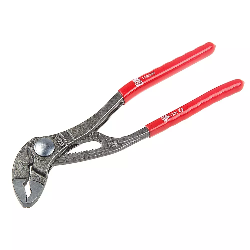 RS PRO Water Pump Plier 2 Piece Alloy Steel Chrome 180 mm, 1366985