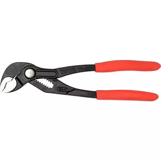 Yato Water Pump Plier 175 mm Length, 30 mm Jaws Width and PVC Handle, YT-20890