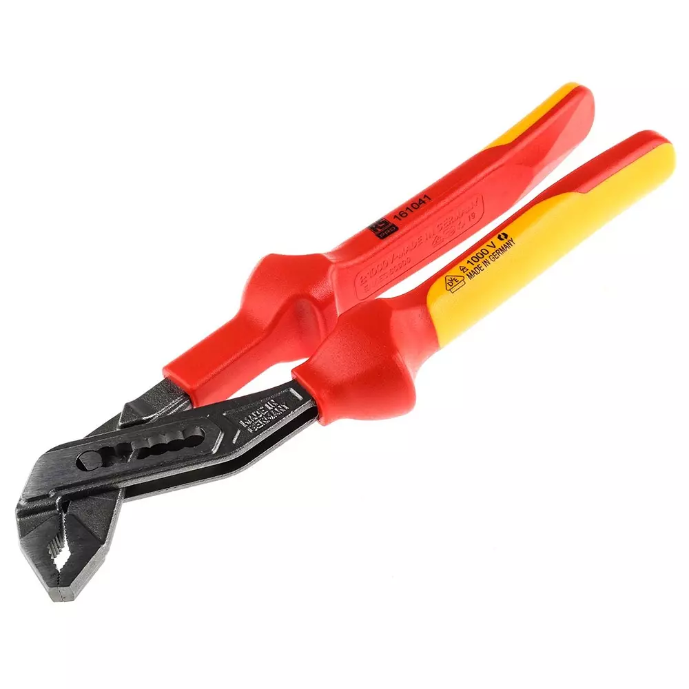 RS PRO Water Pump Plier 2 Piece High Grade Steel Mirror Polished 240 mm, 161041