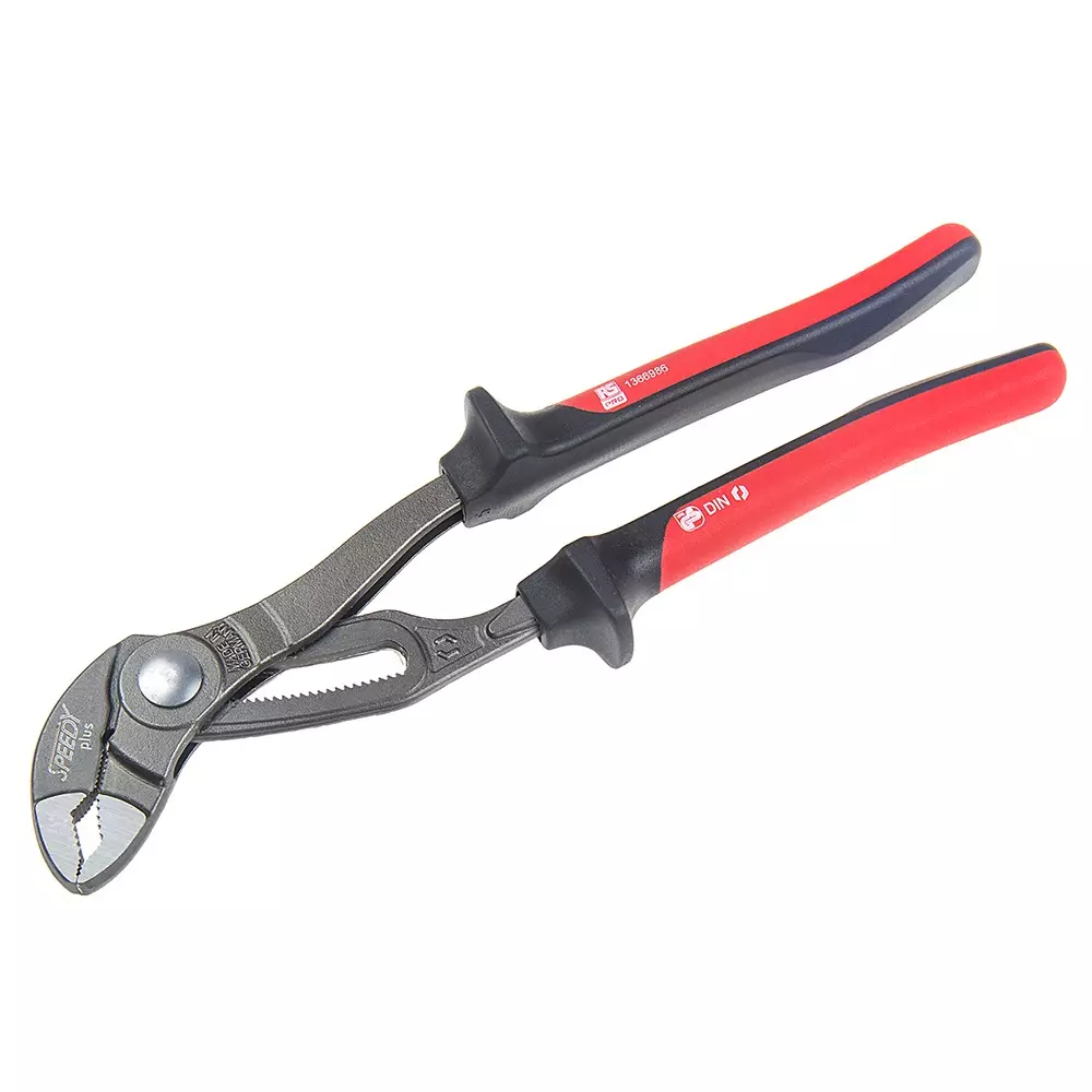 RS PRO Water Pump Plier 2 Piece Alloy Steel Chrome 250 mm, 1366986