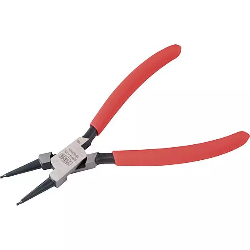 TONE Snap Ring Plier (Straight Type/ For Hole) 180 Overall Length for Hole, SRPH-175