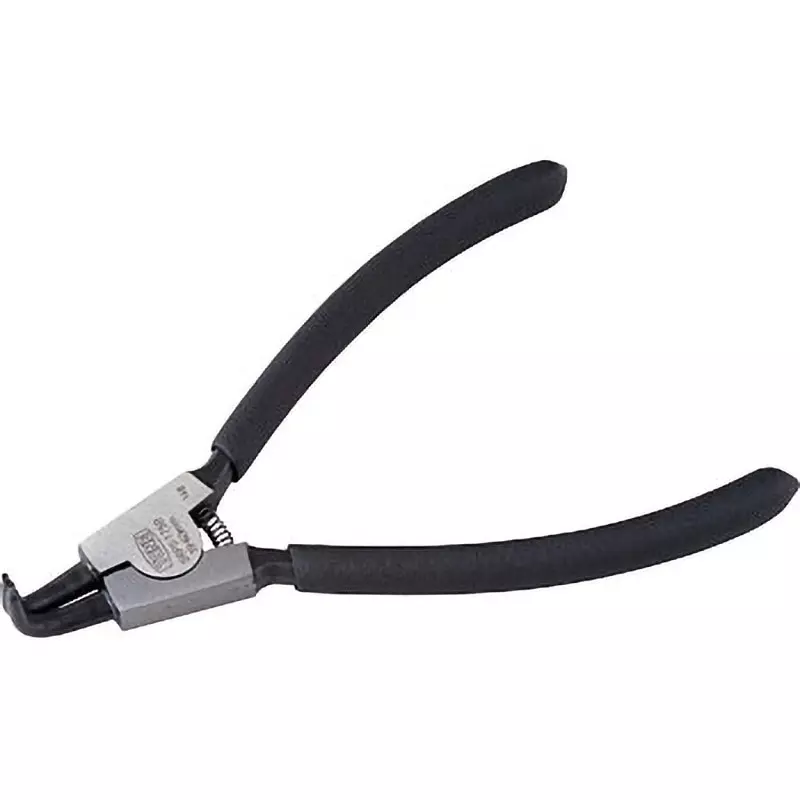 TONE External Retaining Ring Pliers, Bent Type 40 to 100 mm For Shaft, SRPS-200B