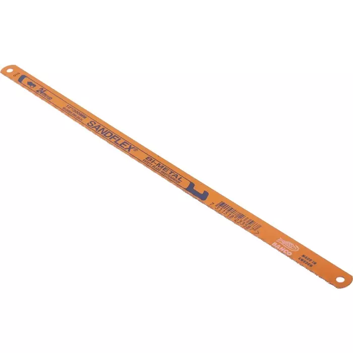 Bahco Hacksaw Blade Spring Steel 300 mm Blade Length 24 TPI, 3906-300-24-10P (Pack of 10 Pcs)