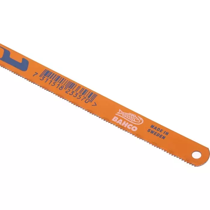 Bahco Hacksaw Blade Spring Steel 300 mm Blade Length 18 TPI, 3906-300-18-10P (Pack of 10 Pcs)