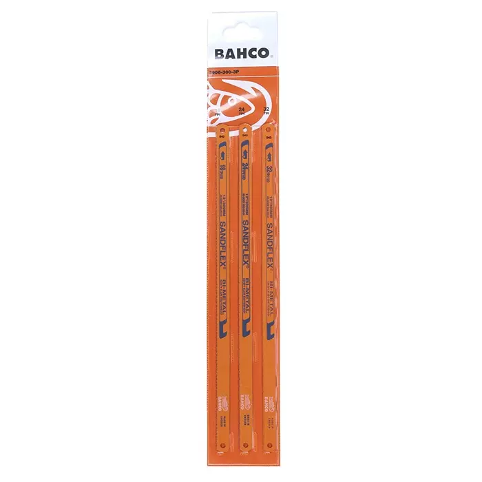Bahco Bi-metal Hacksaw Blade 300 mm Blade Length 18 TPI, 3906-300-3P