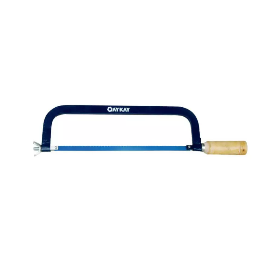 OAYKAY 304.8 mm (12 Inch) Hacksaw Frame with Wooden Handle