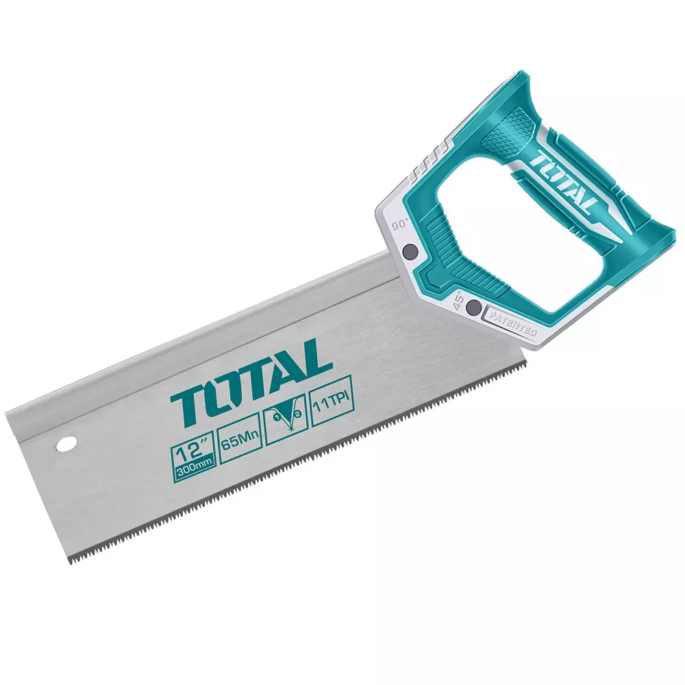 Total Back Saw 300 mm (12 inch) Heat Treatment, With Teeth Protector 0.8 mm, 11TPI Thickness 65Mn, THT59126B