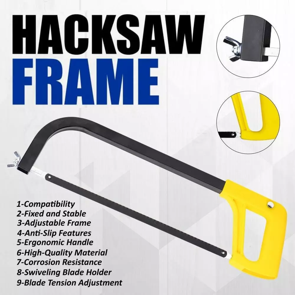 veltrix-heavy-duty-hacksaw-frame-with-5-blades-steel-hand-saw-for-cutting-metal-wood-pvc-and-plastic