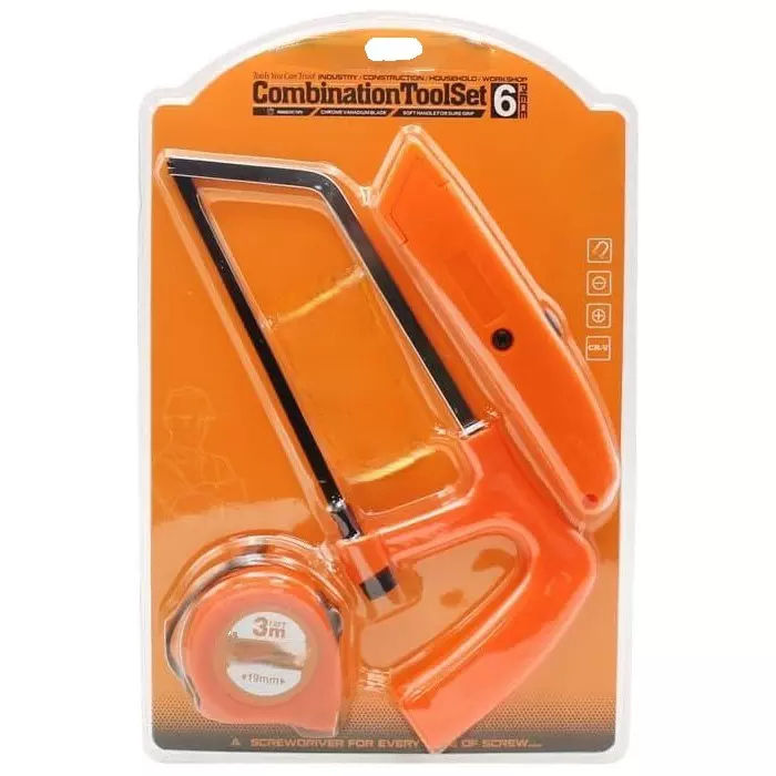 ad-international-3-pcs-mini-hacksaw-utility-knife-measuring-tap-combo-6-inch-152-mm-steel-plastic-silver-orange-ergonomic-easy-grip-hand-powered-3-m-for-industrial-use