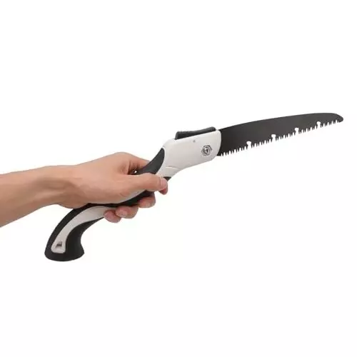 MECRAAF Folding Hand Saw 254 mm (10 inch) Length High Carbon Steel (SK5) for Wood, HT- SAW