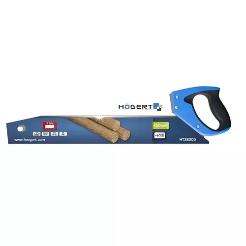 Hogert Technik Hand Held Saw 400 mm Length and 7 TPI for Precise and Extremely Fast Cutting, HT3S203