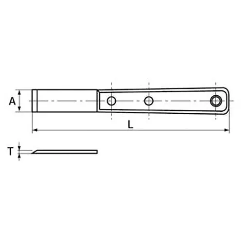 Ktc Hard Steel Scraper 18 mm Blade Width 180 mm Length, KZ3-18A