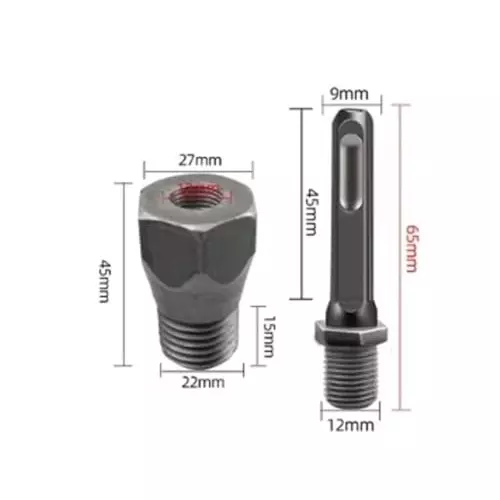 DY TOOLS SDS PLUS Diamond Drill Bit Set Carbon Steel Spiral Flute SDS-Plus Shank (Pack of 3)
