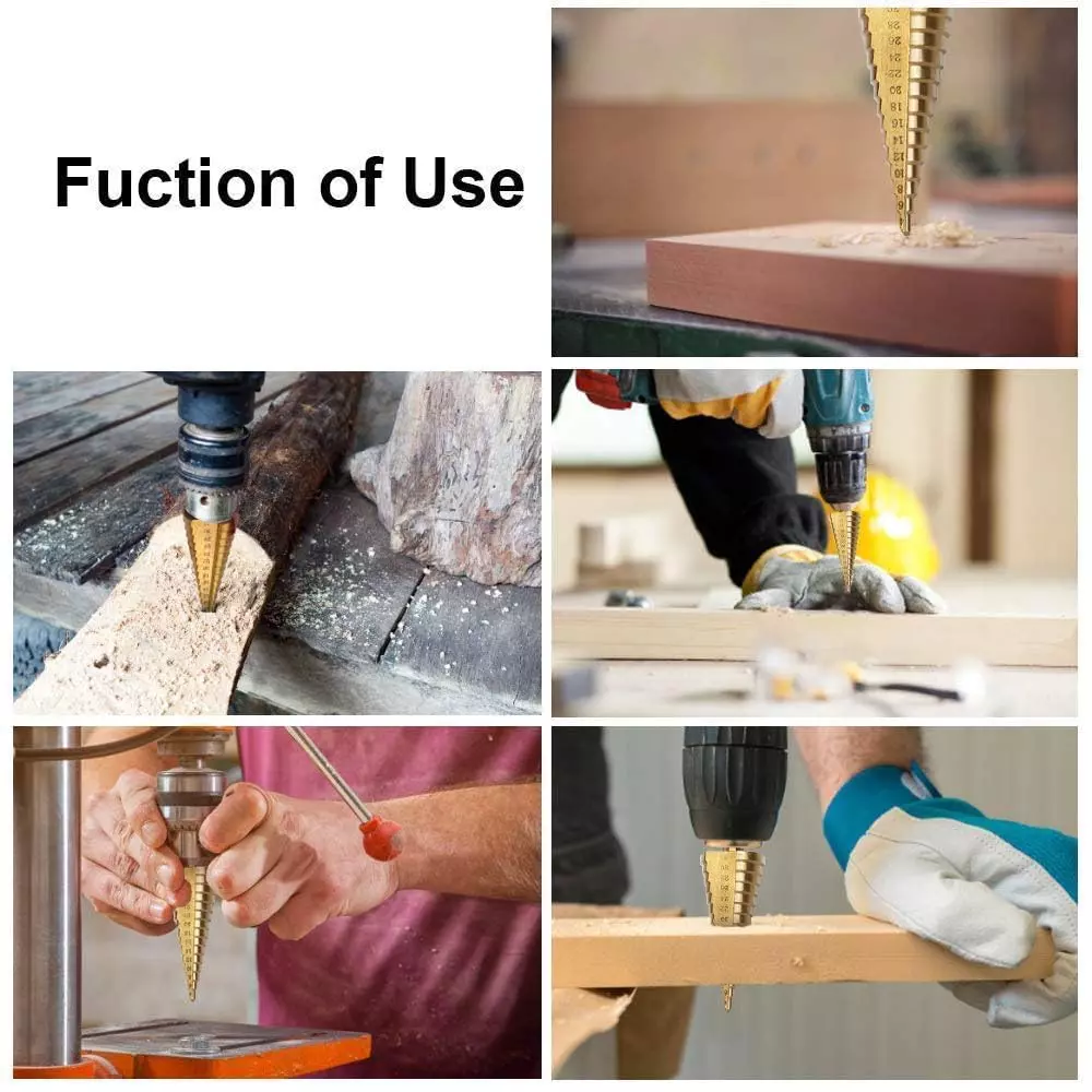veltrix-3-pcs-cone-drill-bit-set-titanium-coated-high-speed-steel-step-bits-for-clean-and-precise-hole-expansion