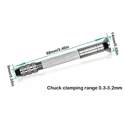 DY TOOLS Micro Drill Bit Set Aluminium & High Speed Steel Straight Shank 90° Angle (Pack of 11)