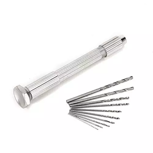 DY TOOLS Micro Drill Bit Set Aluminium & High Speed Steel Straight Shank 90° Angle (Pack of 11)