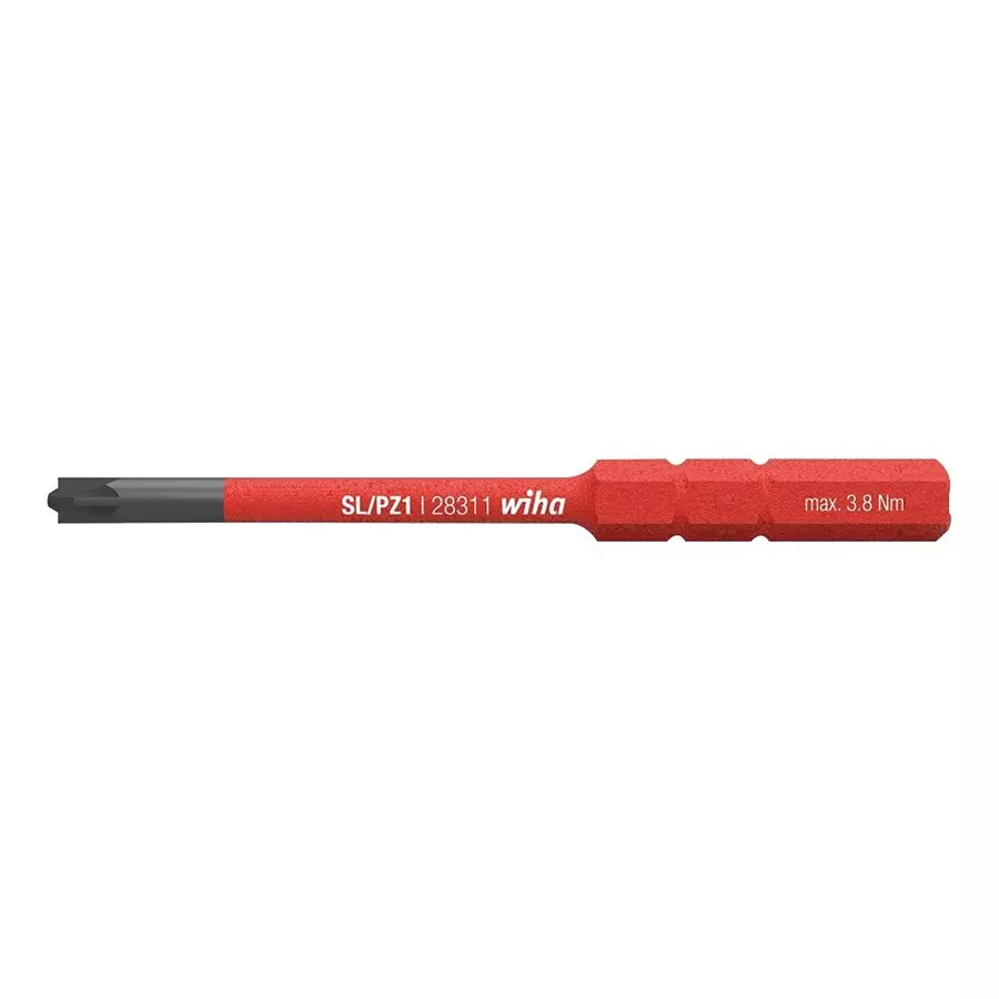 WIHA POZIDRIVE/SLOTTED BIT, SL/PZ1, 75MM, 34589