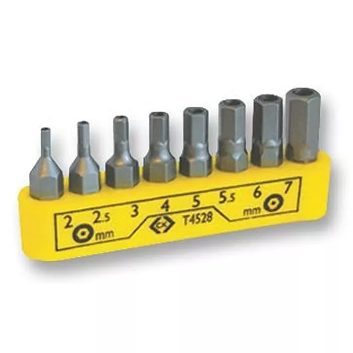 CK TOOLS SCREWDRIVER BIT, TAMPER-PROOF HEXAGON, T4528