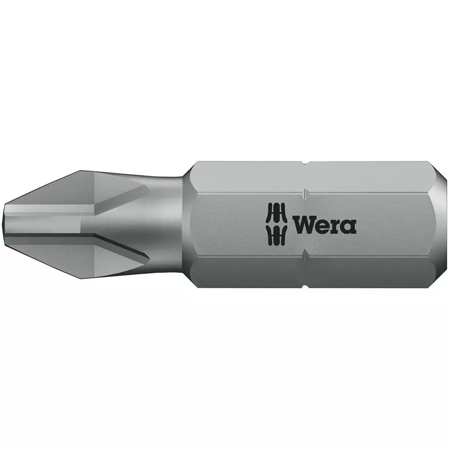WERA POZIDRIV BIT, SIZE PZ0, 25MM, 05056805001