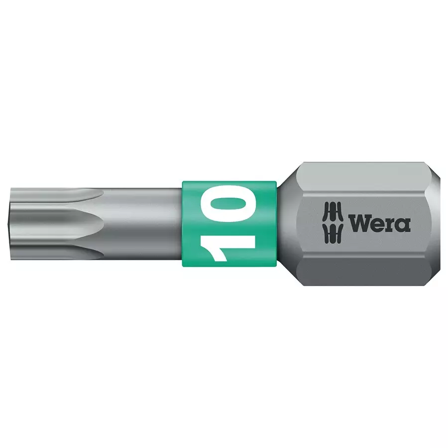 WERA TORX BIT, SIZE T10, 25MM, 05066120001
