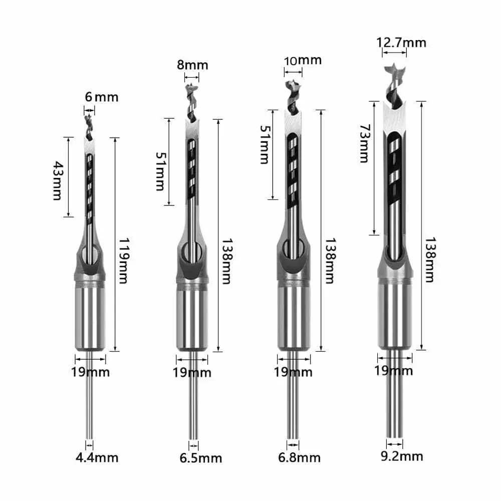 veltrix-4-pcs-square-hole-mortising-chisel-set-hss-woodworking-drill-bits-for-furniture-cabinetry-joinery-work