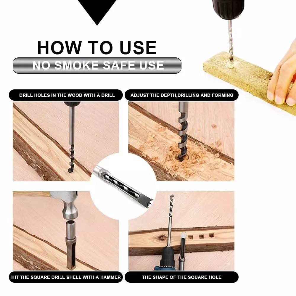 veltrix-4-pcs-square-hole-mortising-chisel-set-hss-woodworking-drill-bits-for-furniture-cabinetry-joinery-work