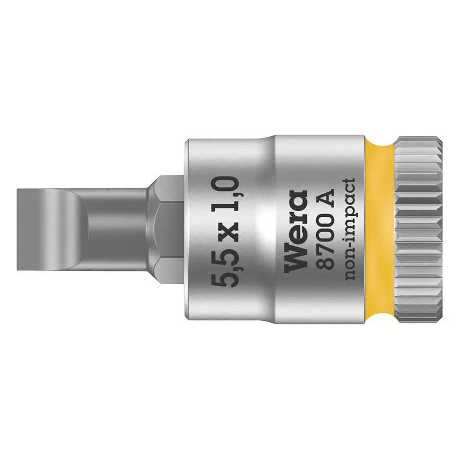 WERA BIT SOCKET, SLOTTED, 1X5.5MM, 28MM, 8700 1 X 5.5MM