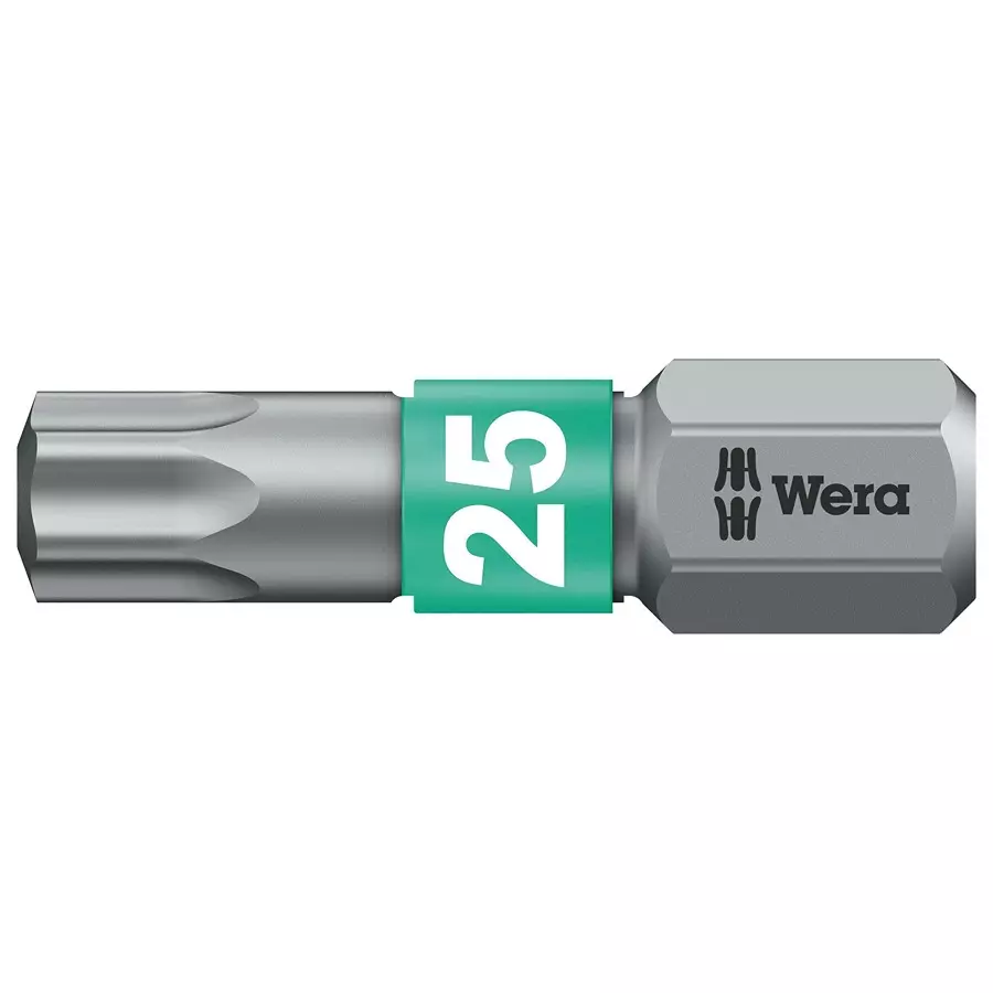 WERA TORX BIT, SIZE T25, 25MM, 05066126001